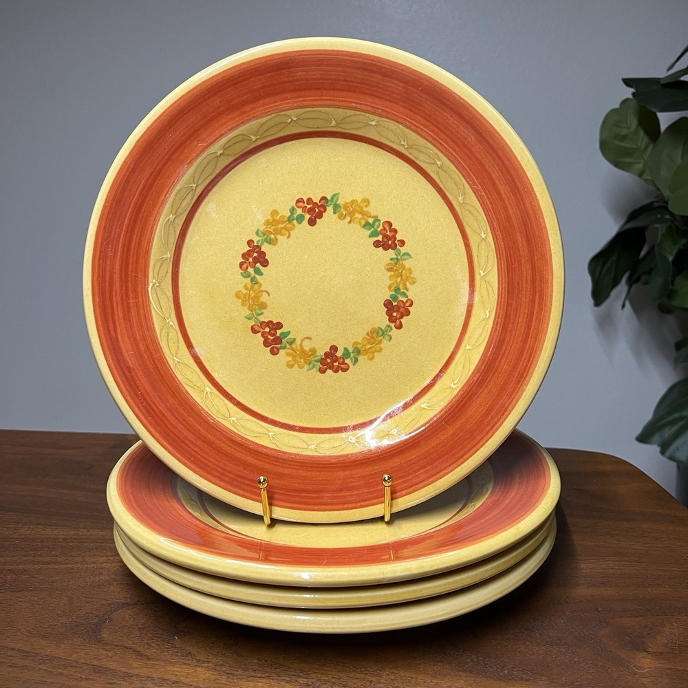 Souleo Terre è Provence 11.5" Dinner Plates Made in France TPR4 Earthenware